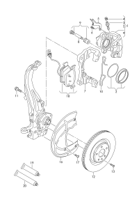 8W0615123-Housing assy-caliper