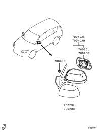7632A512-COVER,DOOR MIRROR,OTR RH