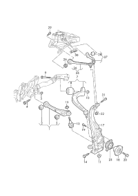 4M0407152L-PORSCHE MACAN CONTROL ARM-LH
