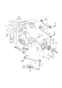8W0407625B-Bearing, double tilt ball