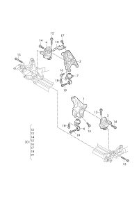 8W0199307Q-BRACKET ASSY-AIR INTAKE