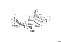 521130D100-STAY, FR BUMPER