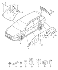 5G0845011BMNVB-Windshield, windshield