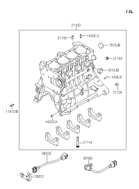 2110026C00-BLOCK ASSY-CYLINDER