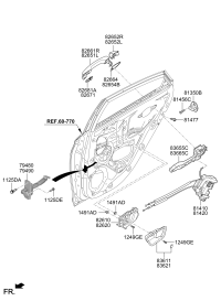77980F9500-CHECKER ASSY-RR DR L