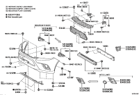 521150K110-SUPPORT, FRONT BUMPER SIDE, RH