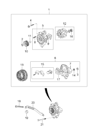 3730038400-ALTERNATOR, 12V 80A 4PK, TOYOTA