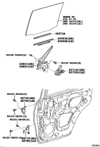 8572060341-MOTOR ASSY, POWER WINDOW REGULATOR, RH