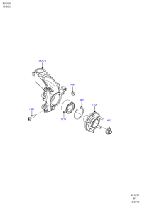 B1BC1104A5A-HUB ASSY-FR WHEEL