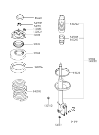 546602C200-STRUT & BUMPER ASSY-FR RH