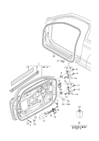 8V3831051C-Door joint use position:
