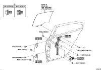 6877007020-HINGE ASSY, REAR DOOR, LOWER RH