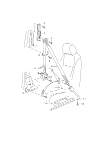 5G4857705MRAA-3-point s/belt w h o