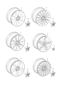 8V0601025BK-Wheel rim: