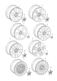 8V0601025BL-Wheel rim: