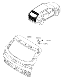 73700F8100-Panel assy-tail gate