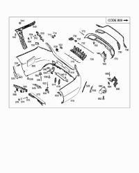 2058800809-BAR, REAR BUMPER