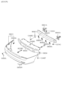 8661008BA0-Cover assy-rr bumper