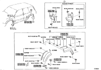 7660860170-MUDGUARD SUB-ASSY, QUARTER PANEL, REAR LH