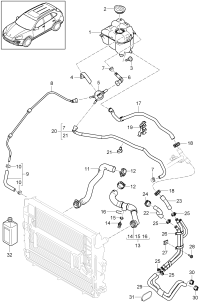 95810631050-PORSCHE CAYENNE VENT LINE