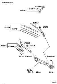 851100N030-MOTOR ASSY, WINDSHIELD WIPER