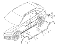 L8U08532842ZZ-Weatherstrip, window gutter