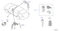 487001NC0B-LOCK SET-STEERING