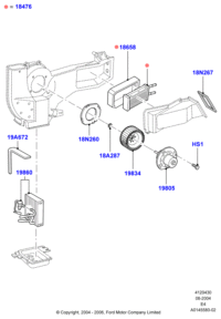 2C2Z19805A-BLOWER ASSY