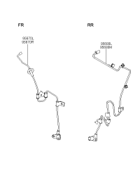 956902C000-Sensor assy-ABS real wheel, lh