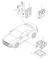 8T8907461-Bracket-control unit comfortable/handy system center cont