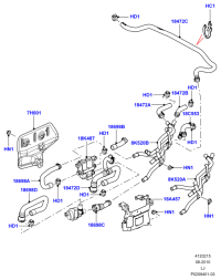 JHB501150-HOSE - HEATER WA