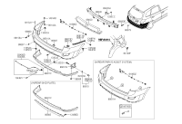866502B700-COVER-RR BUMPER