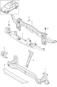 95850510900-Bumper frame