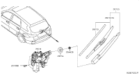 287803JA0A-ARM ASSY-REAR WINDOW WIPER