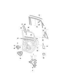 3GB839461A-WINDOW LIFTER PORSCHE LH RR