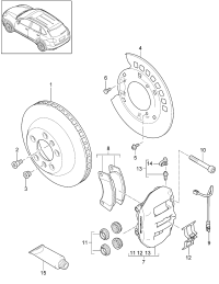 95835293900-PORSCHE CAYENNE BRKPAD RPR ST