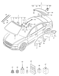 8T0845099J-Windshield (laminated glass) (with colored wedge)