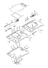 8T8867501AV39-Molding headlining