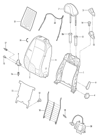 8T088261782V-Handle, back unlock
