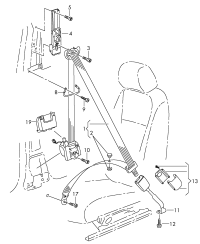 3C1857705PRAA-3-point s/belt w h o