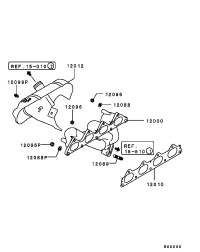 MR188194-MANIFOLD, EXHAUST