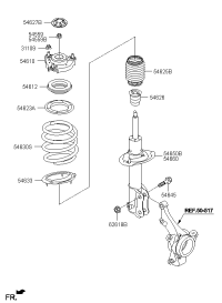 54610D1000-Insulator assy-strut