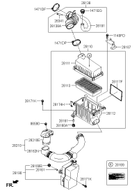 281100M000-CLEANER ASSY, AIR