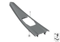 51169289370-Texture, center console garnish nh70