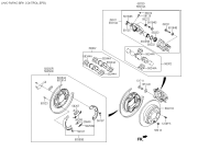 58210C3100-Brake assy-rr wheel, lh