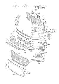 4M8807065GRU-Bumper cover l