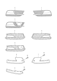 8T0807681K-Grille air guide
