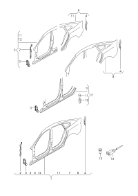8T8810099-Frame, quarter panel