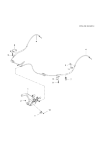 95316787-Lever, parking brake (including 10,11) (black)