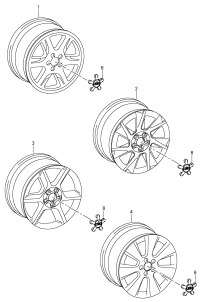 8T0601025C-Wheel rim: